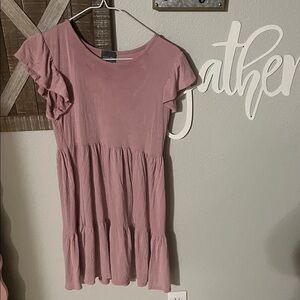 Pink Ruffled Dress